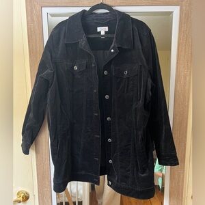 Black Jean oversized jacket